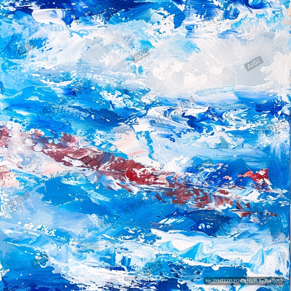 水纹液体抽象油画壁画