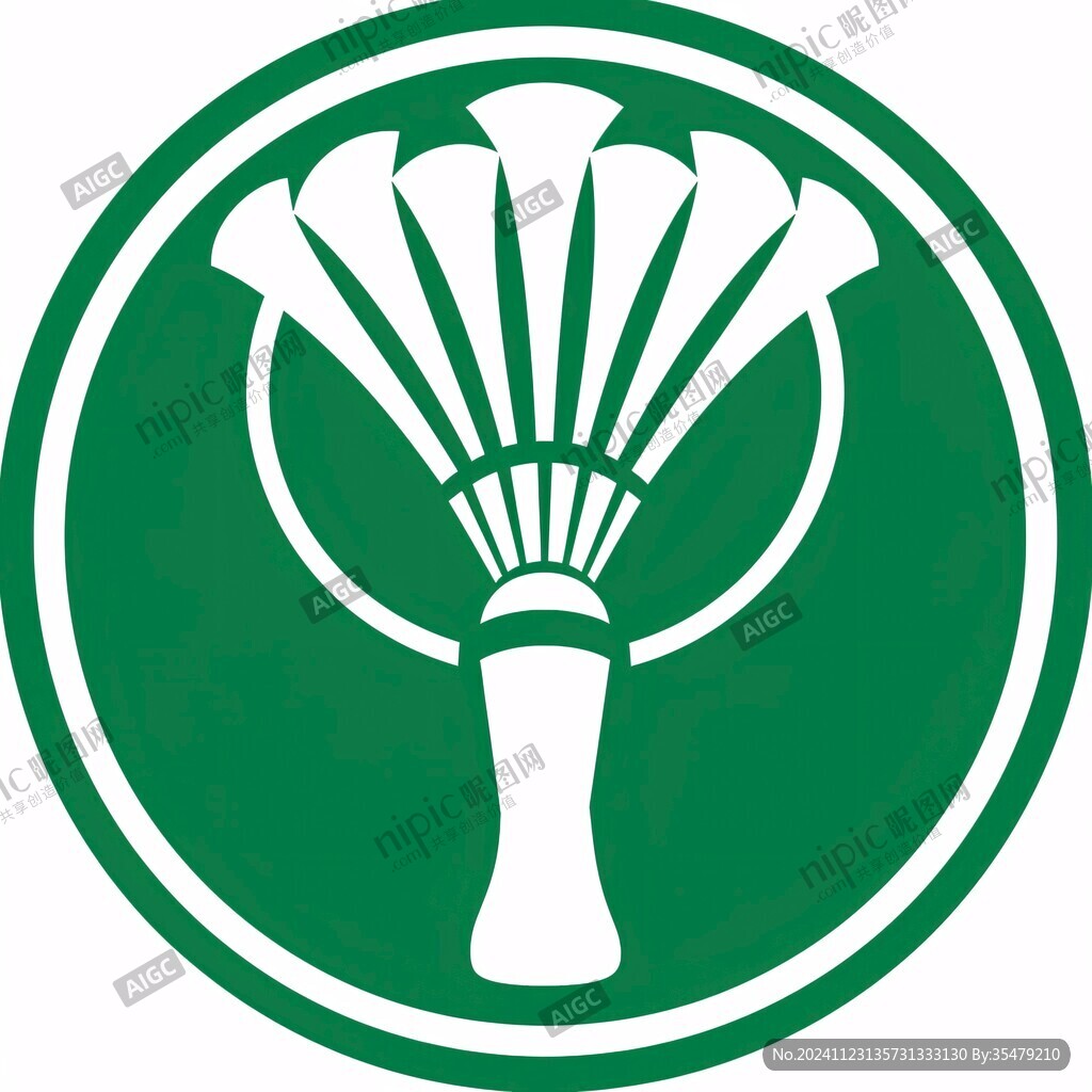 网球体育场馆logo