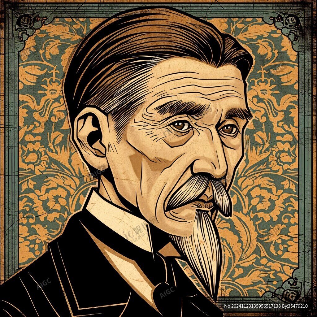 俄罗斯人物插画