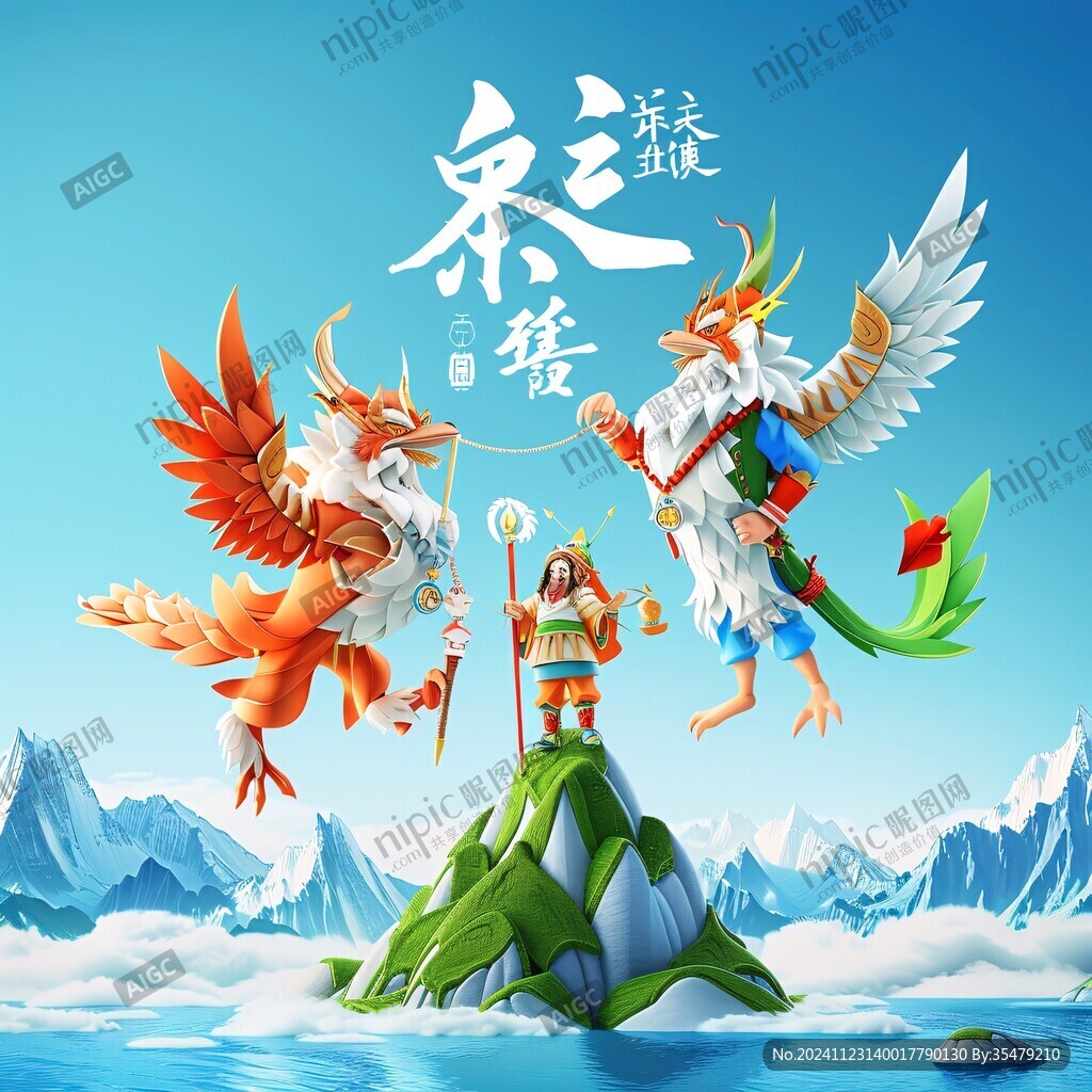 龙年ip插画