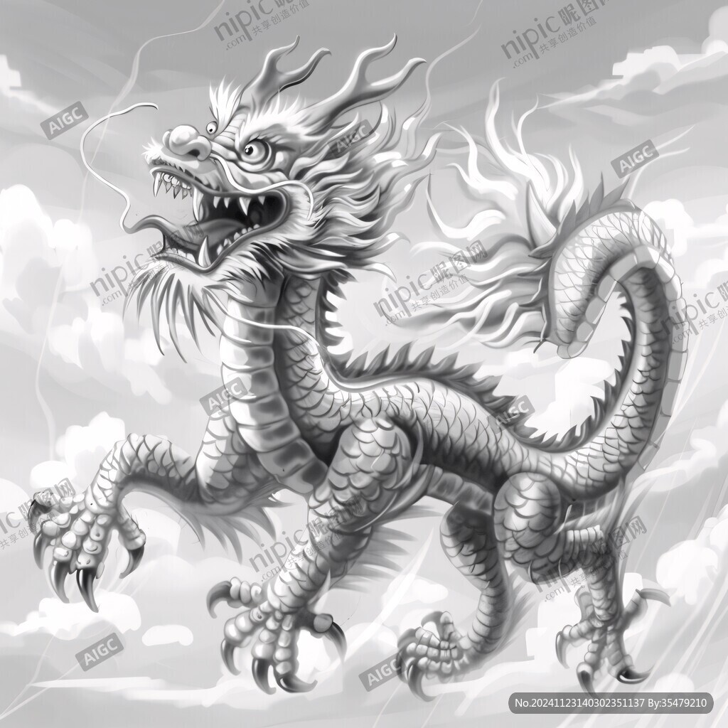 龙年插画手绘