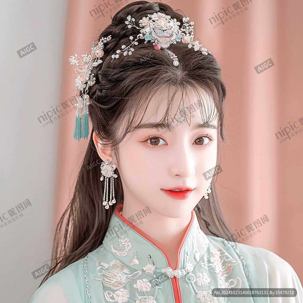 汉服美女发饰