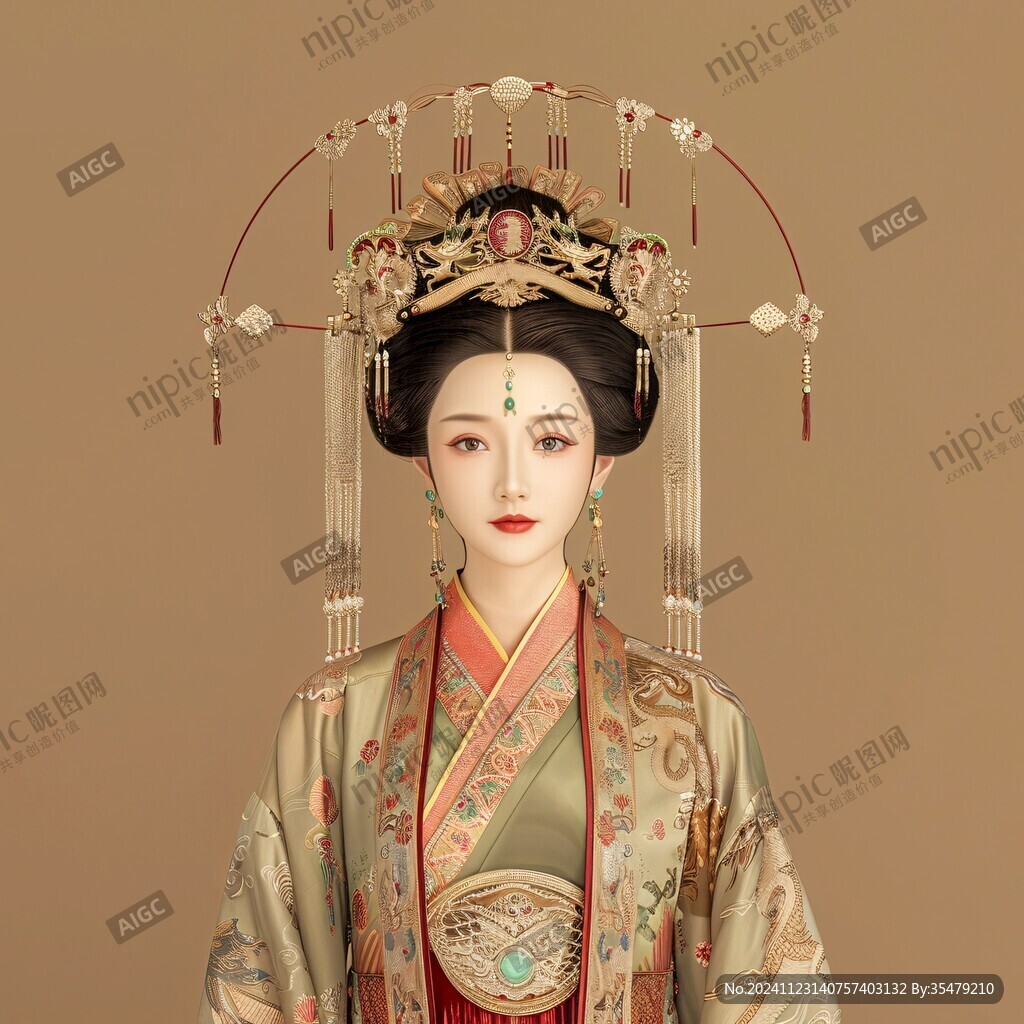 古典宫女模型