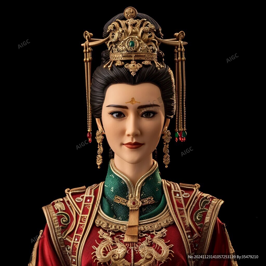 古典宫女模型