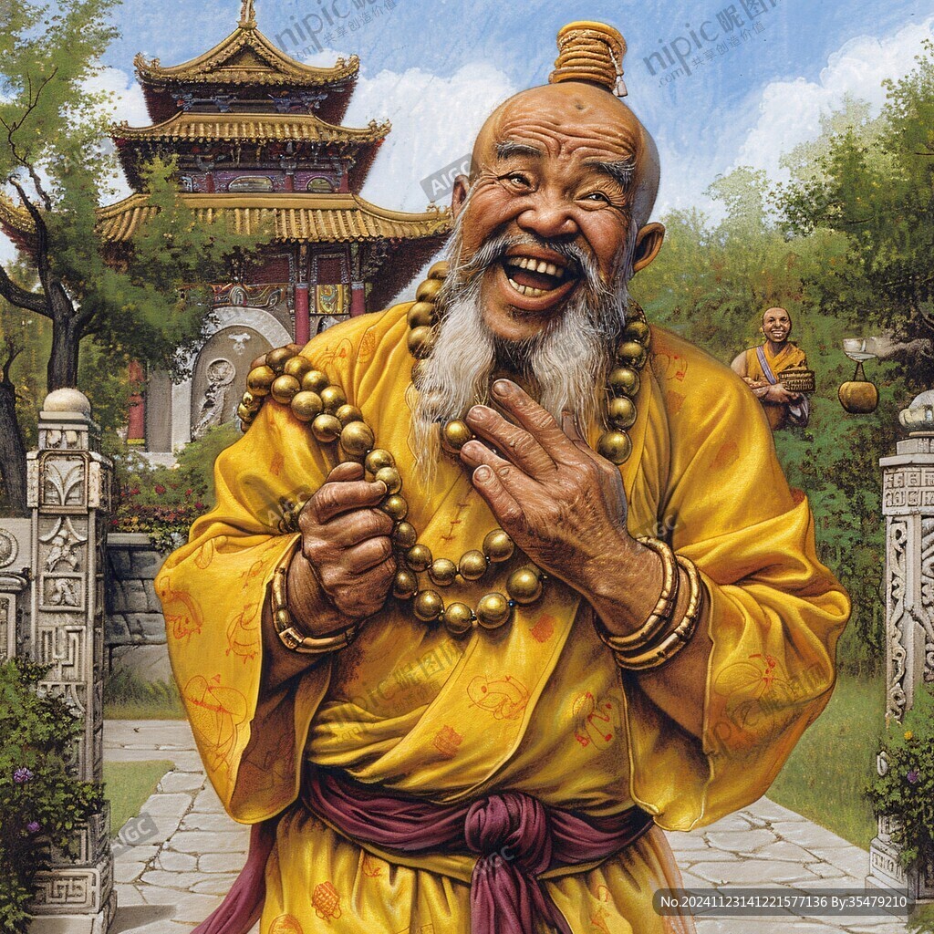 开心罗汉像