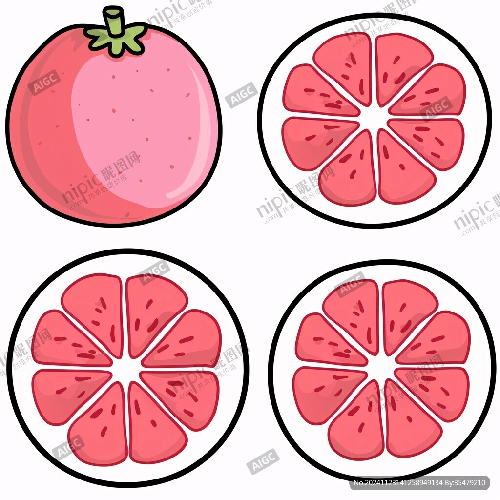 西柚插画