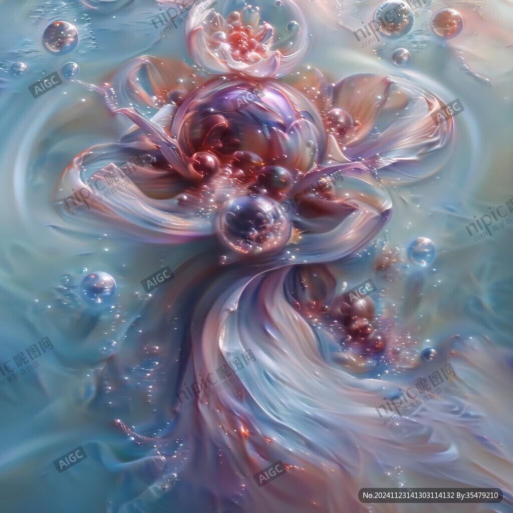 球形流体画