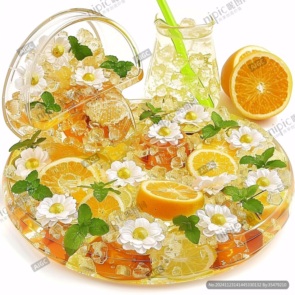 水果茶手绘