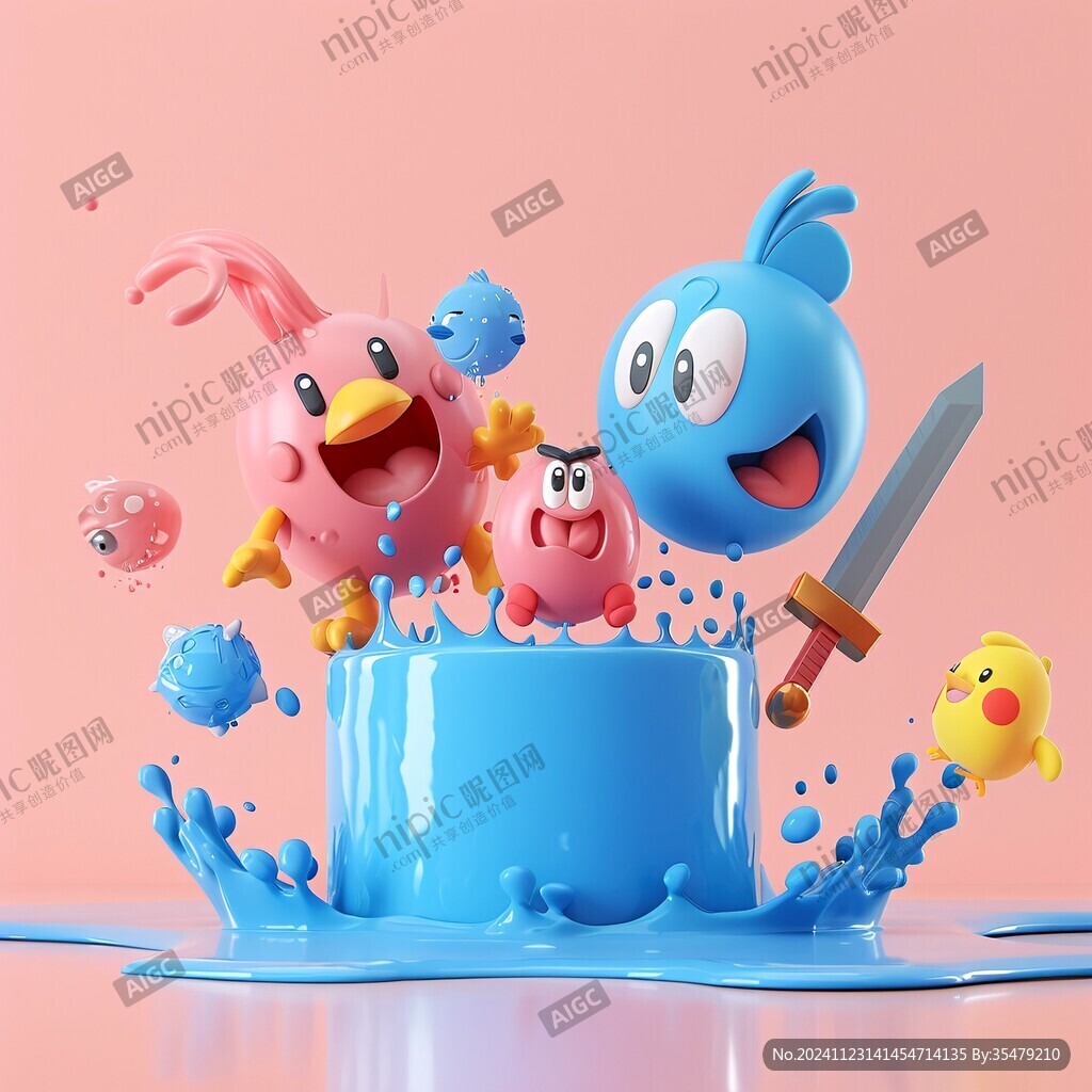 3d立体插画风格