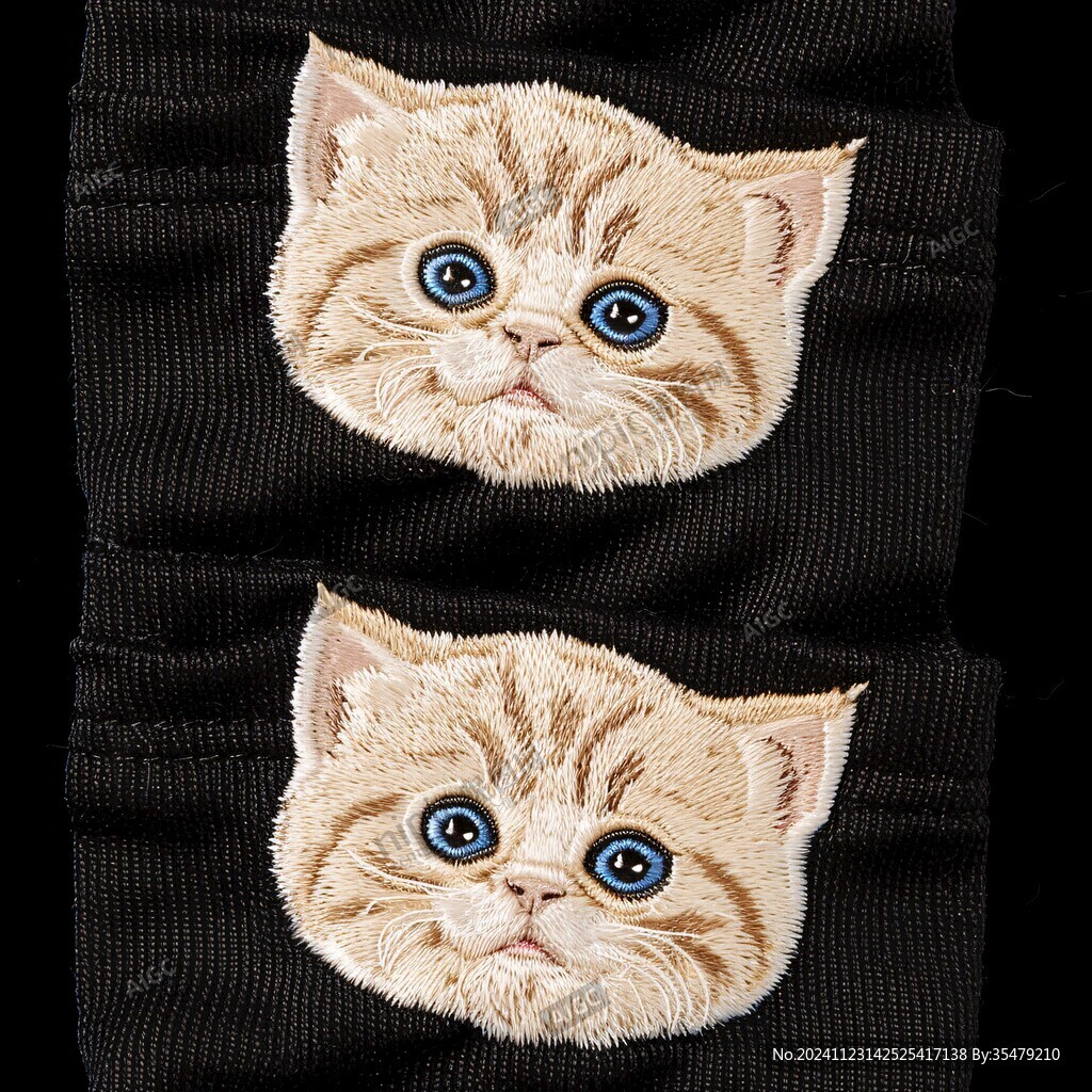 萌猫3d印花