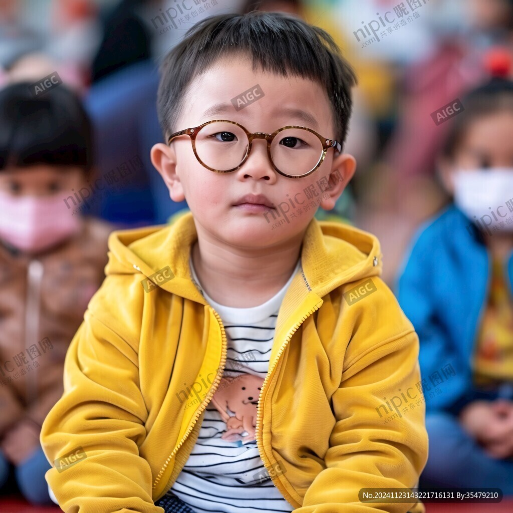 看戏的小孩
