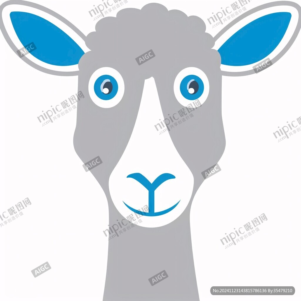 卡通羊驼logo