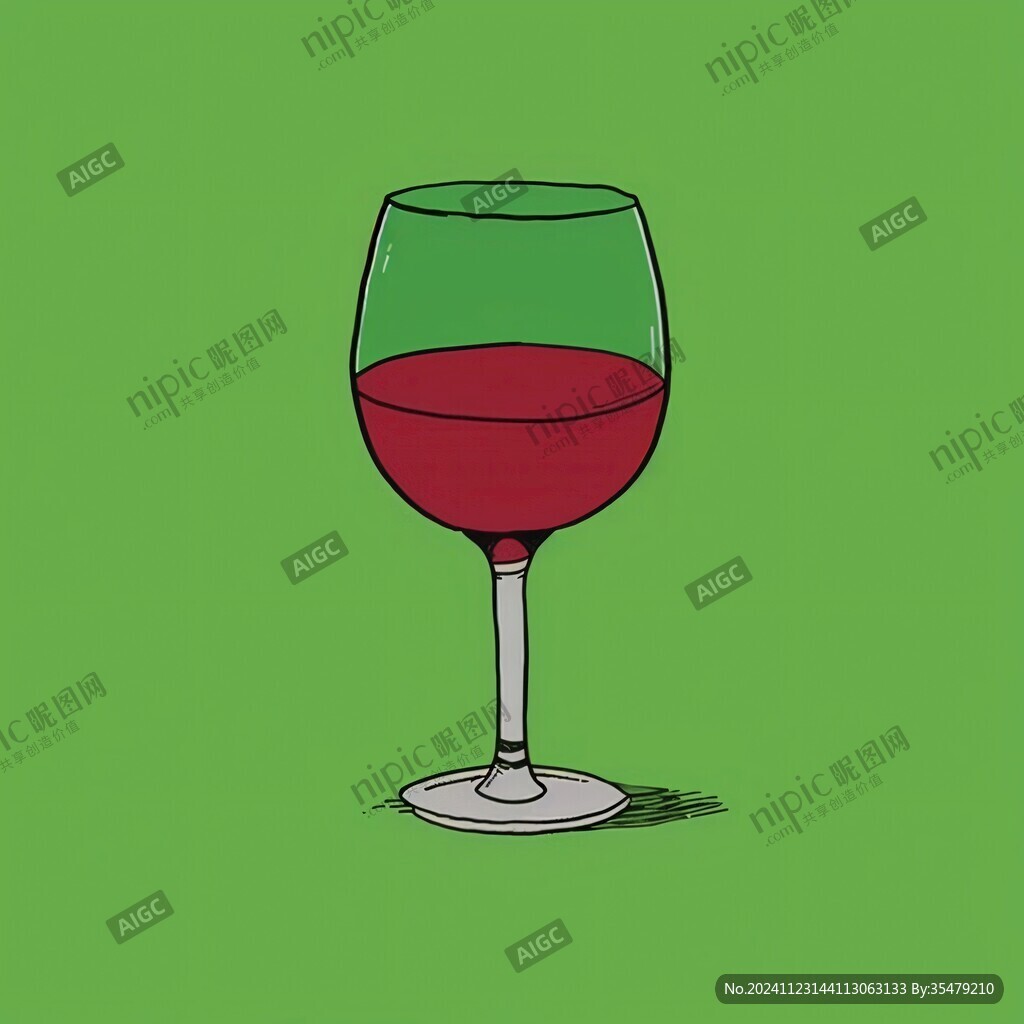 酒杯插画
