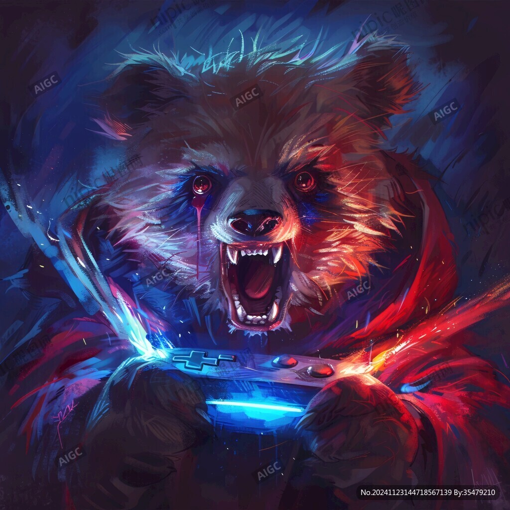 狗熊插画