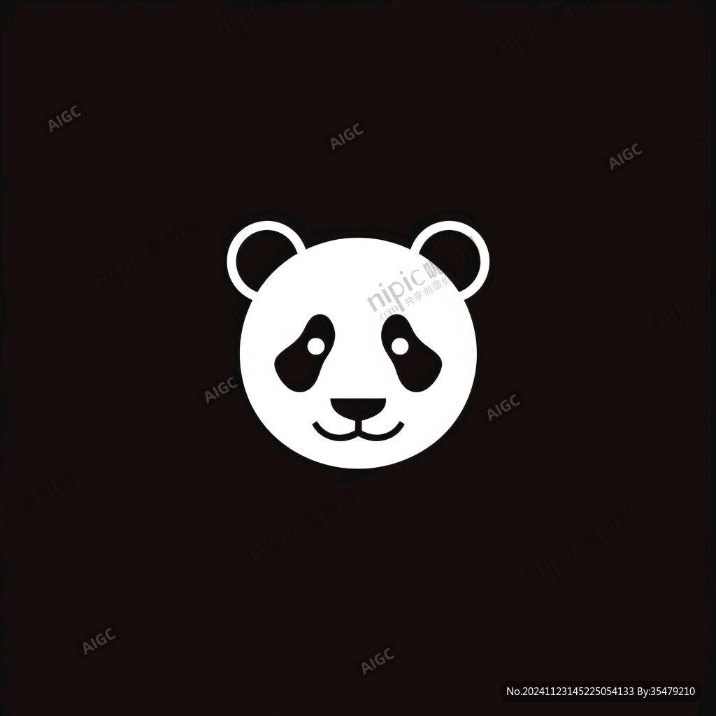 熊猫图标标志
