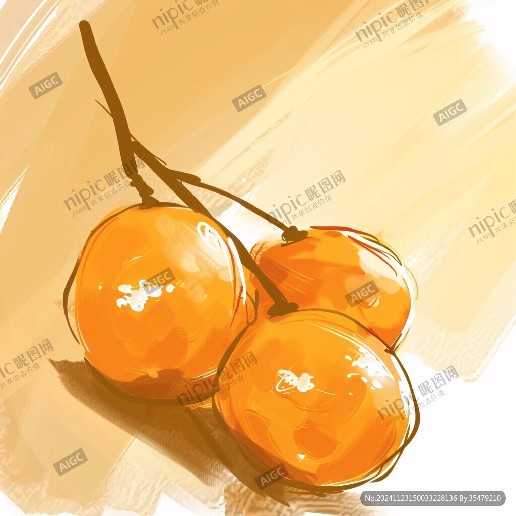 黄樱桃插画