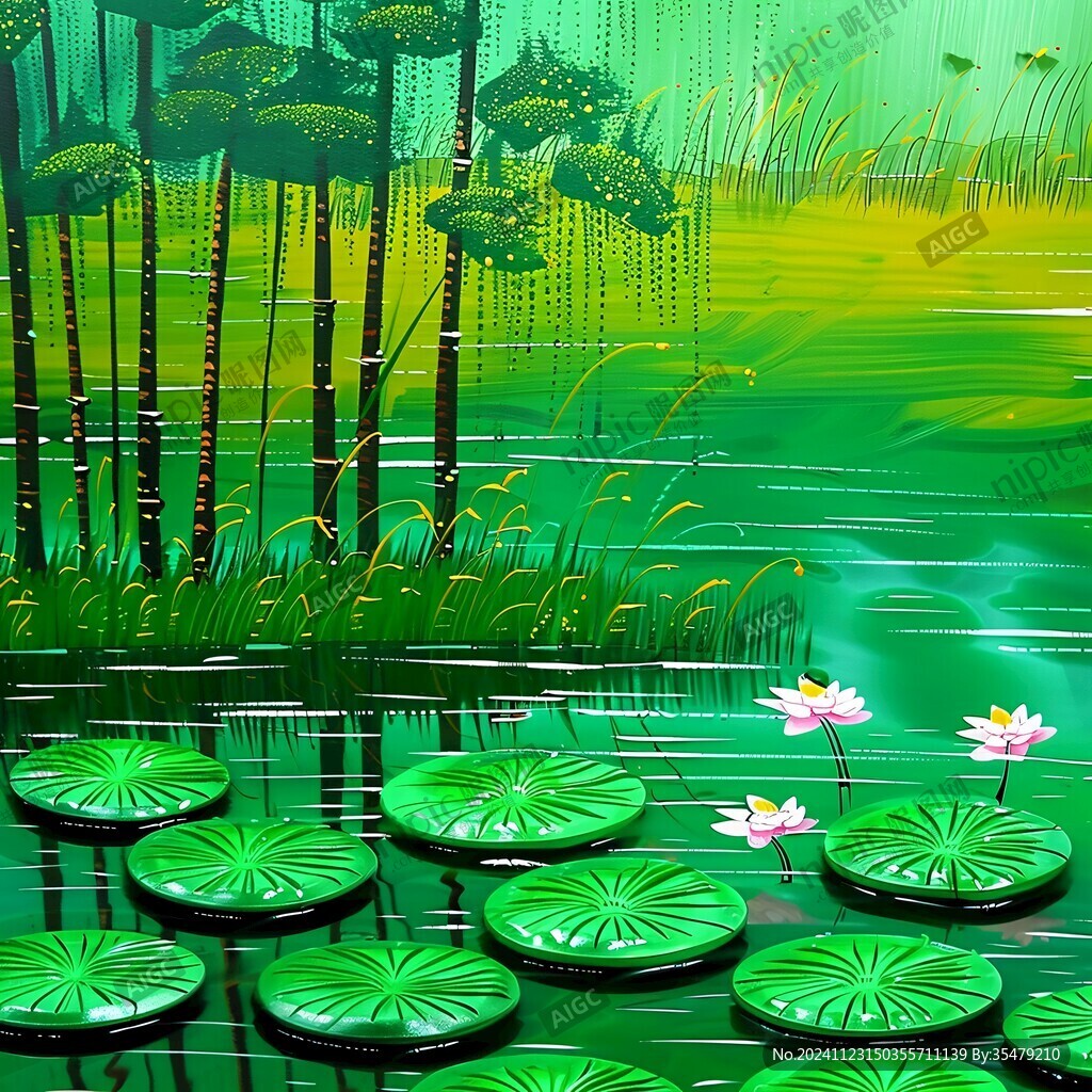 3d荷花背景