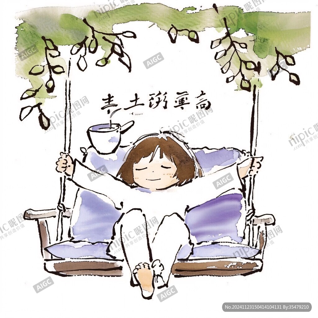 一人乘凉