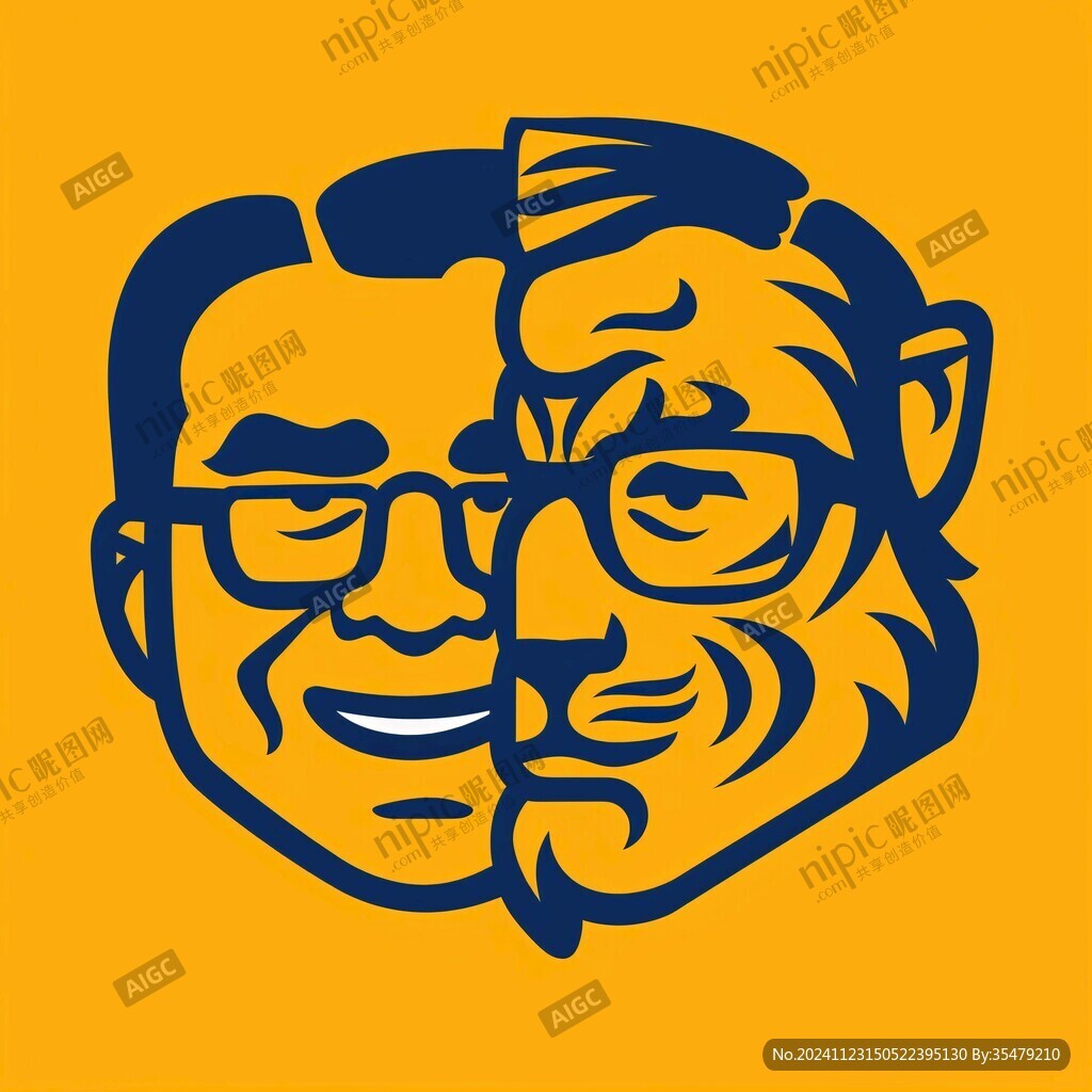 双面人logo