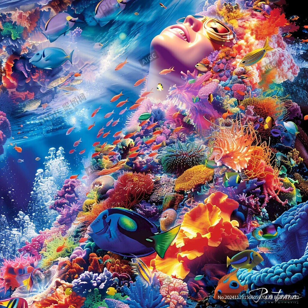 立体画海底立体画