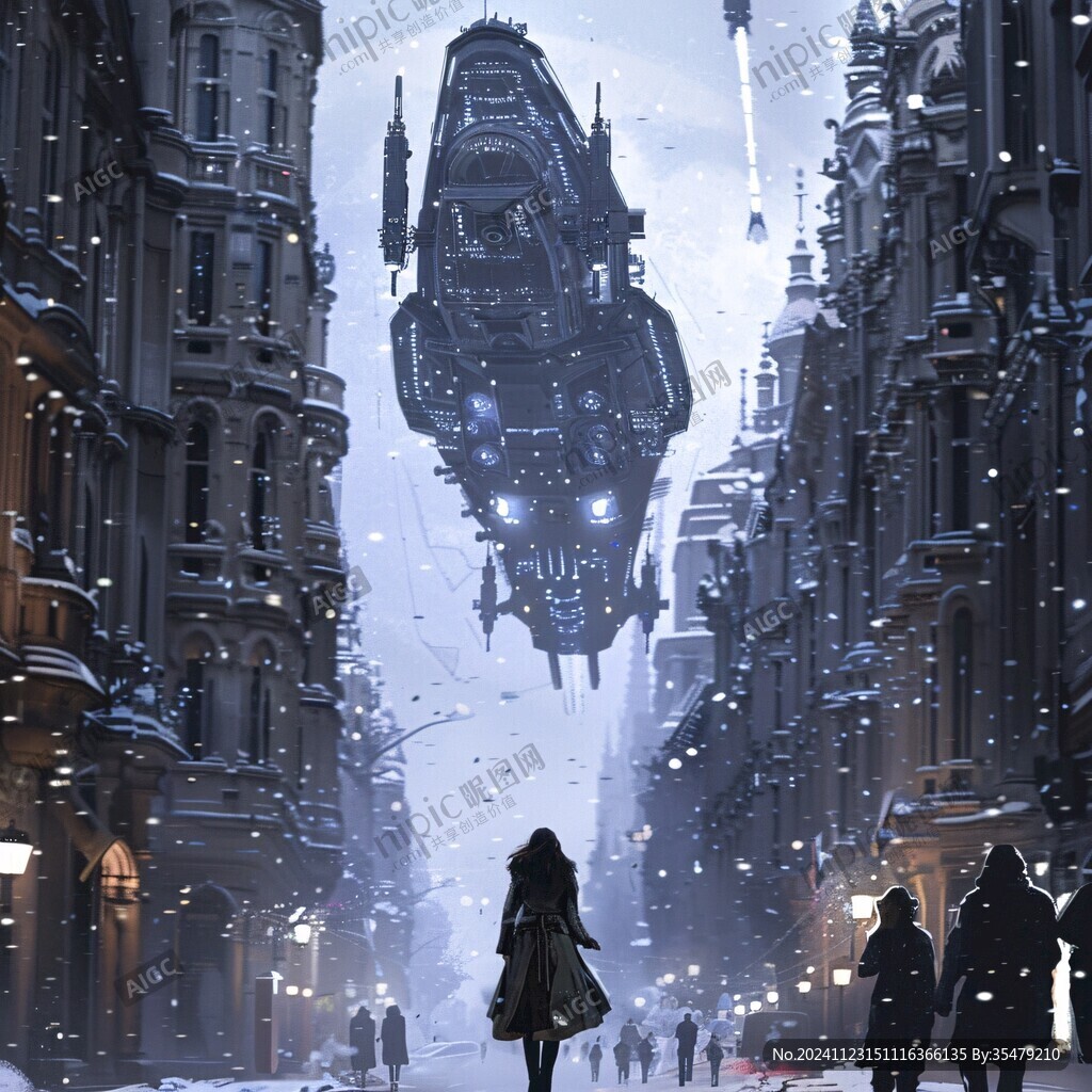 科幻题材插画