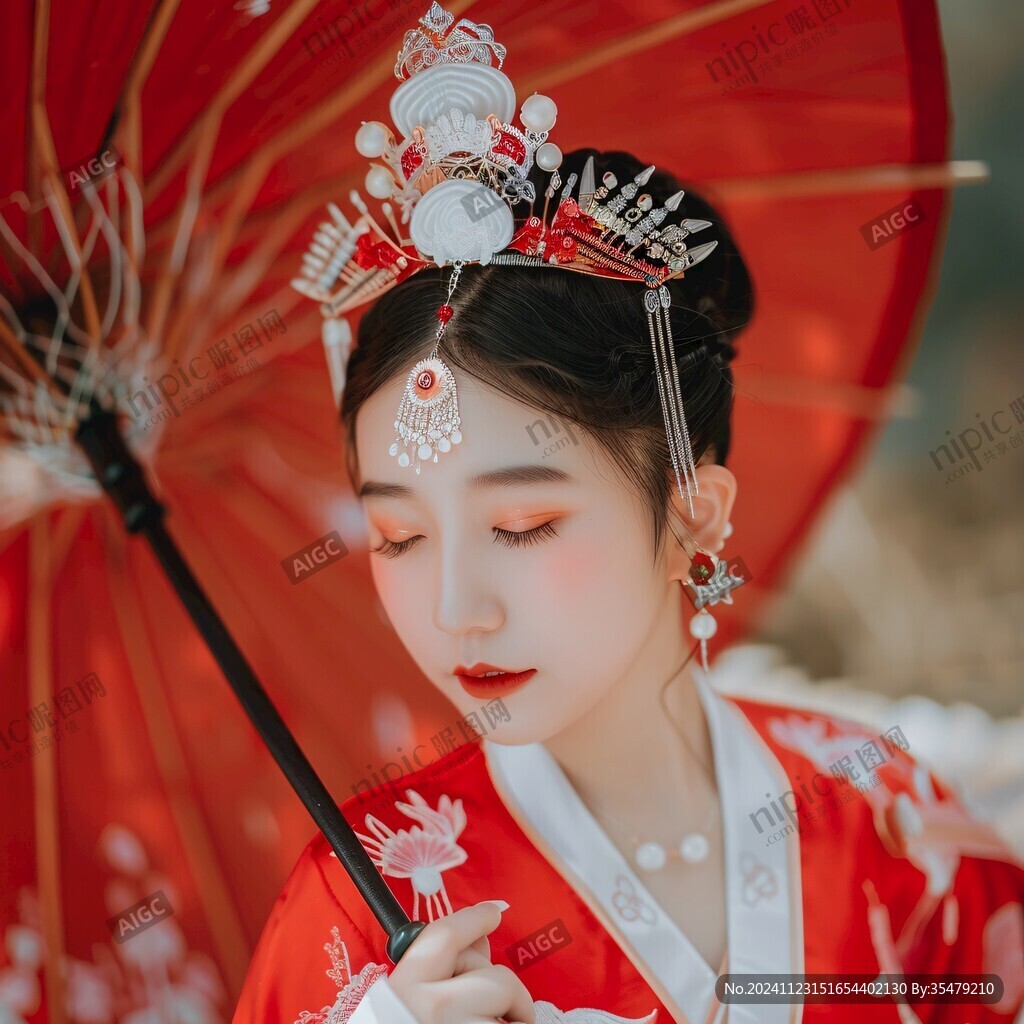 红色汉服