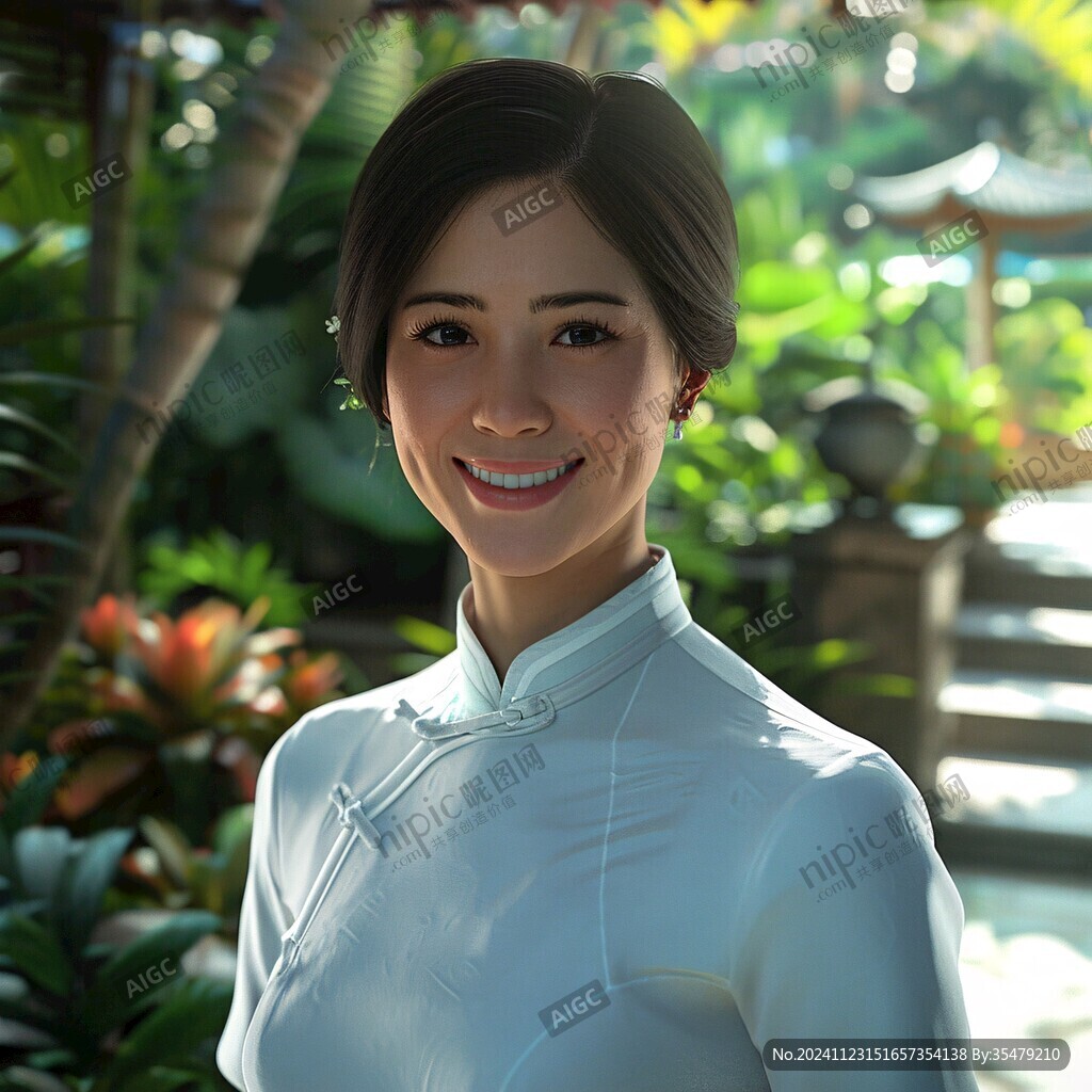 西双版纳姑娘3d模型