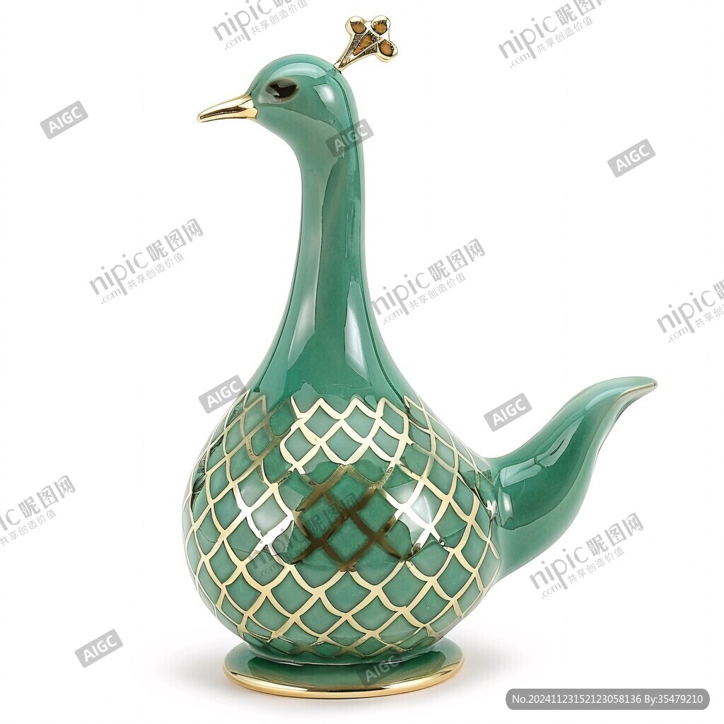 鸭形青铜香薰