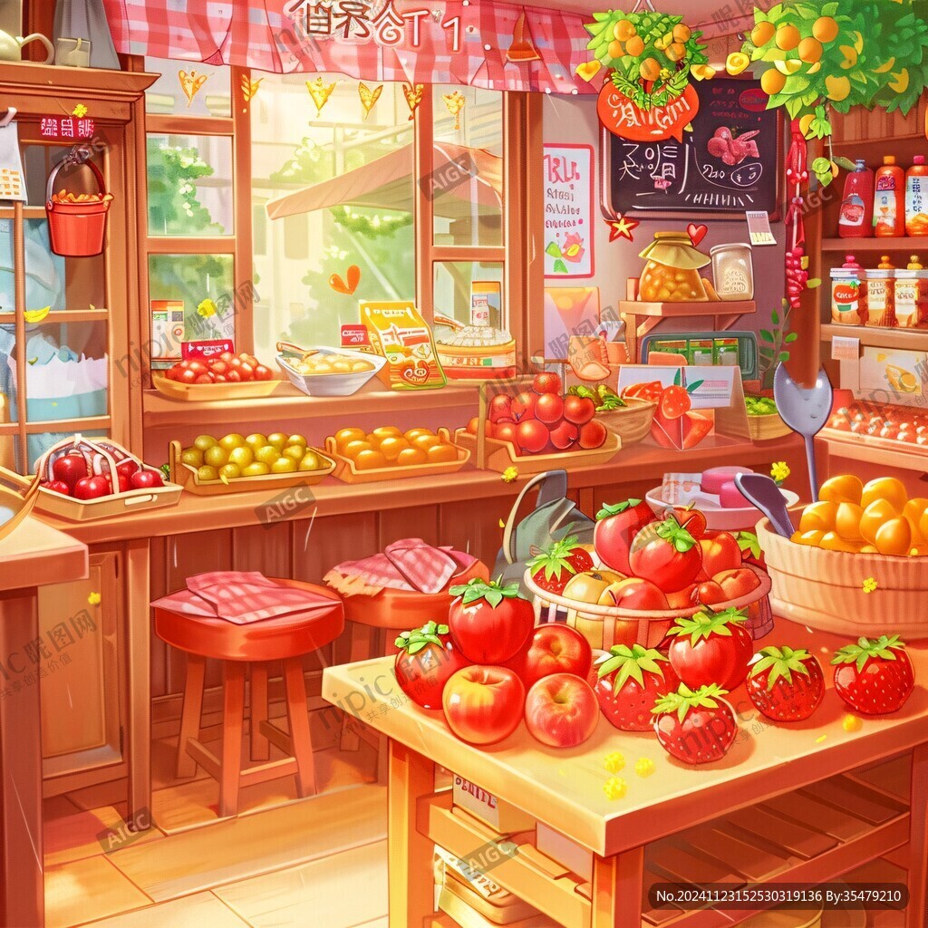 菜市插画
