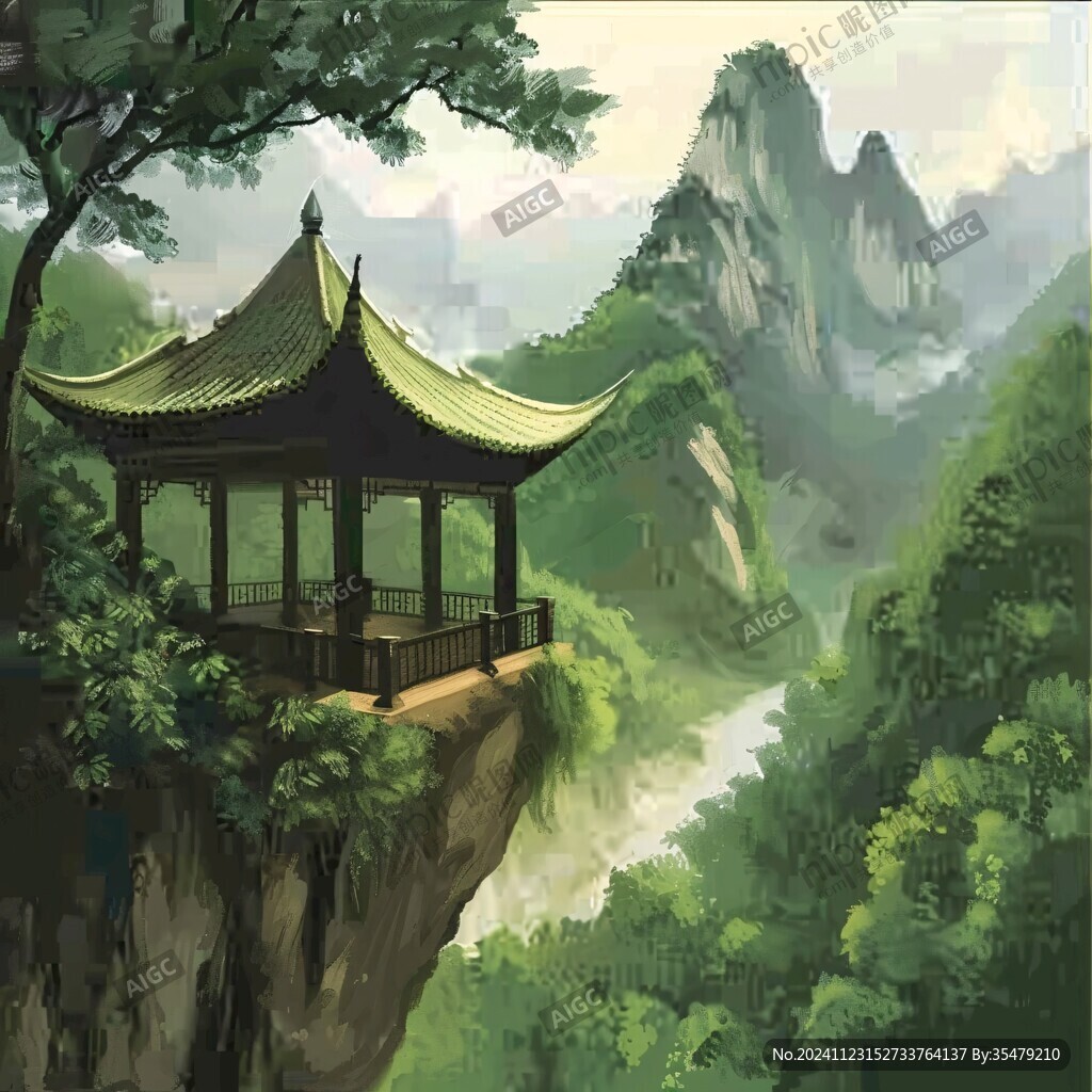 醉翁亭插画