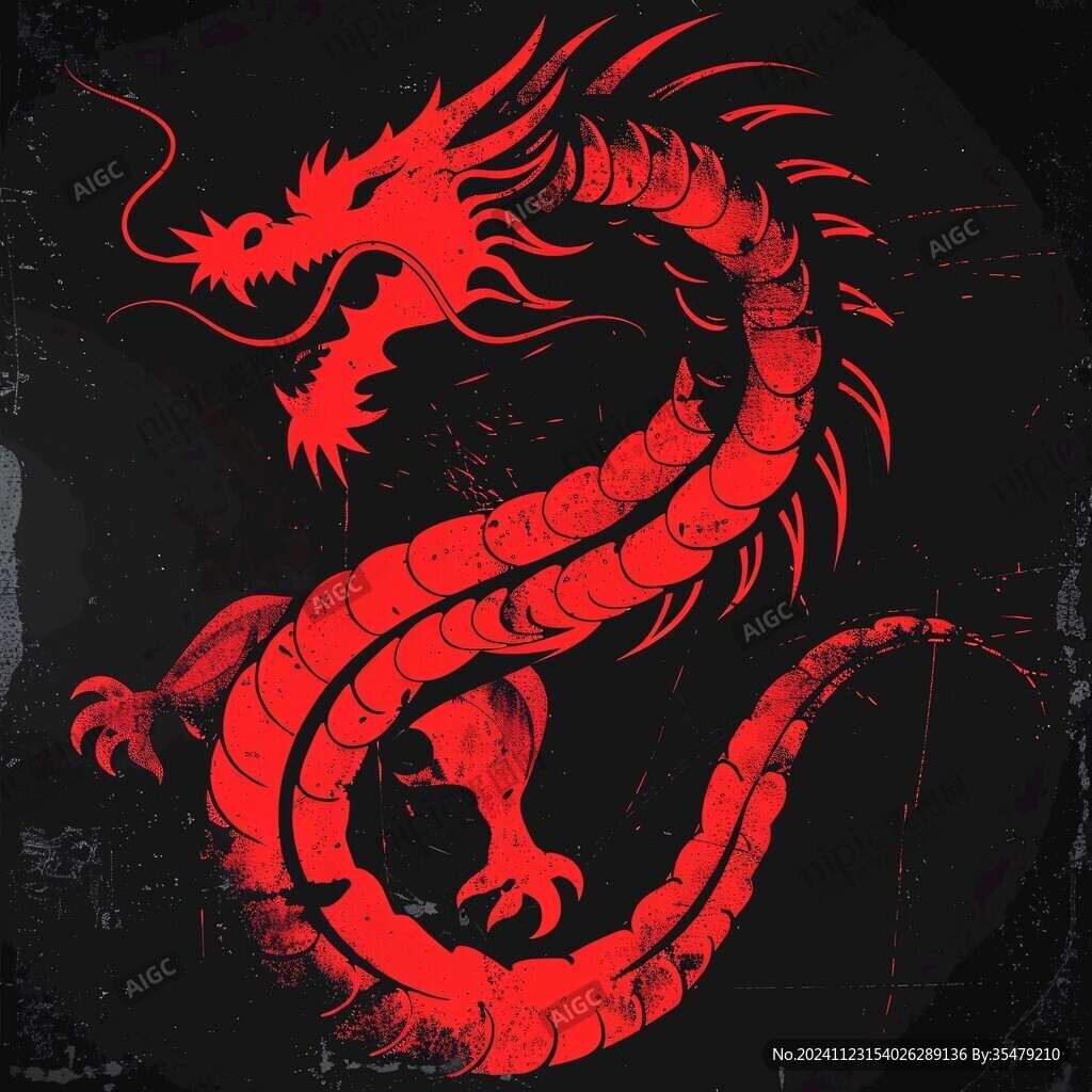 龙图腾插画