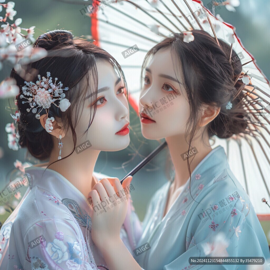 汉服拍照化妆