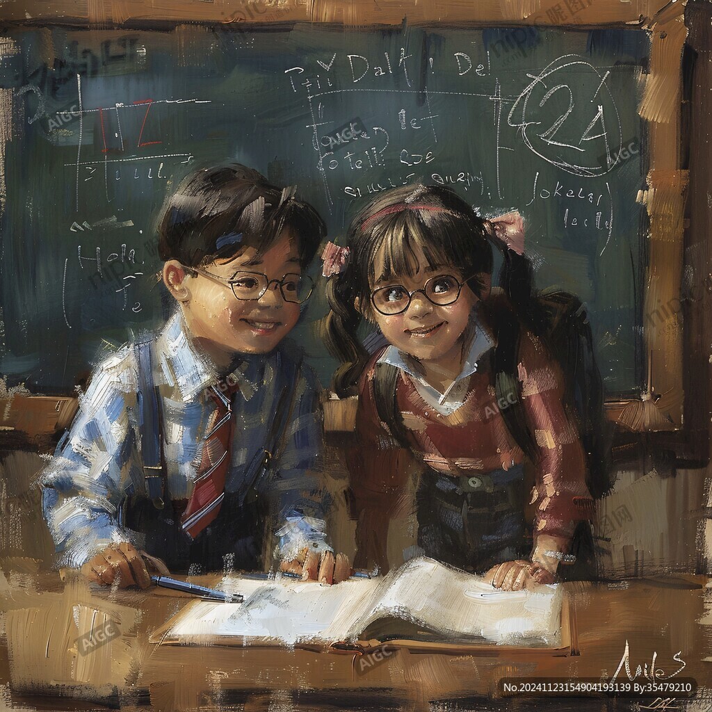 小朋友油画