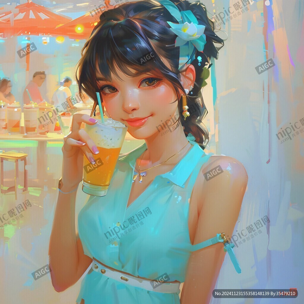 奶茶店女孩