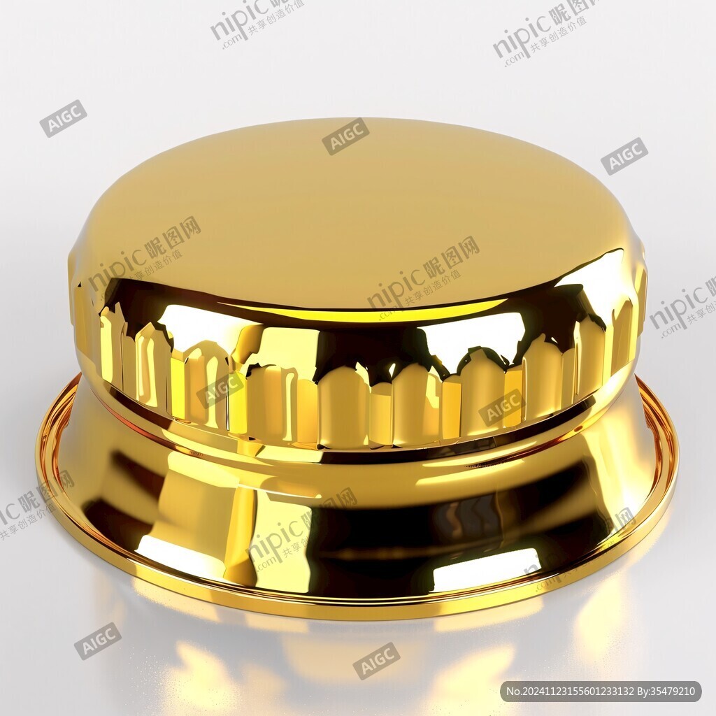 金色电镀瓶盖