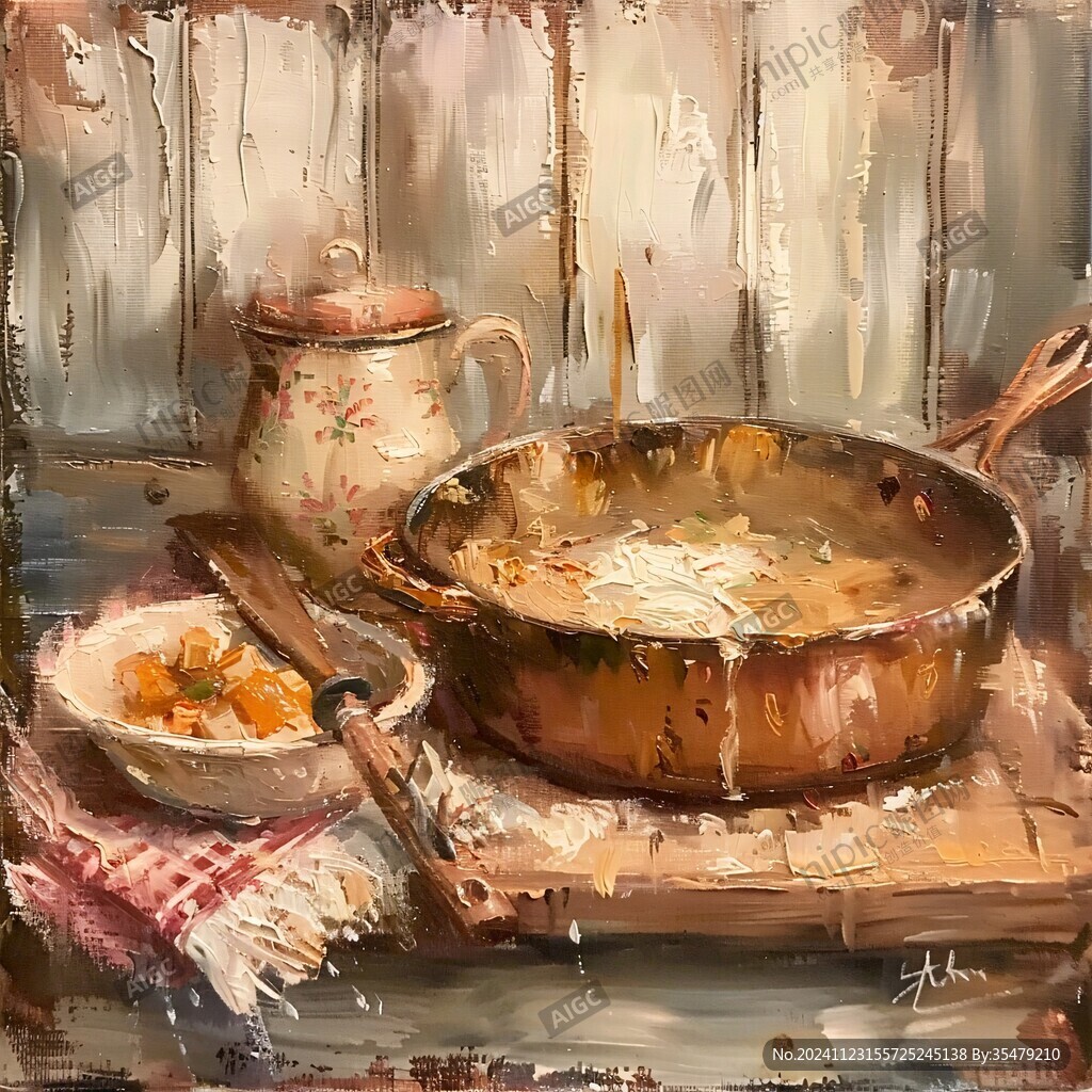 疙瘩汤插画