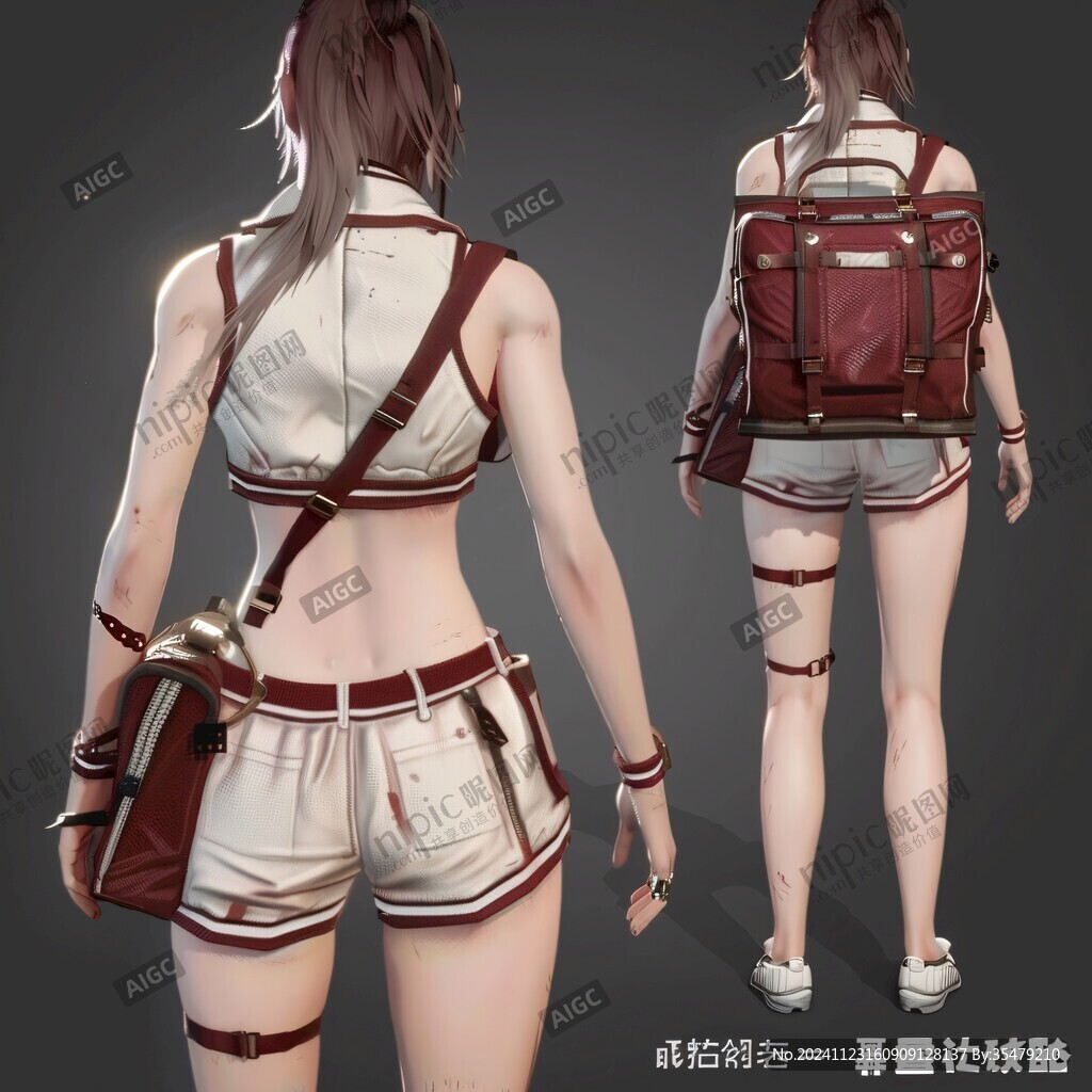 侧面看背包