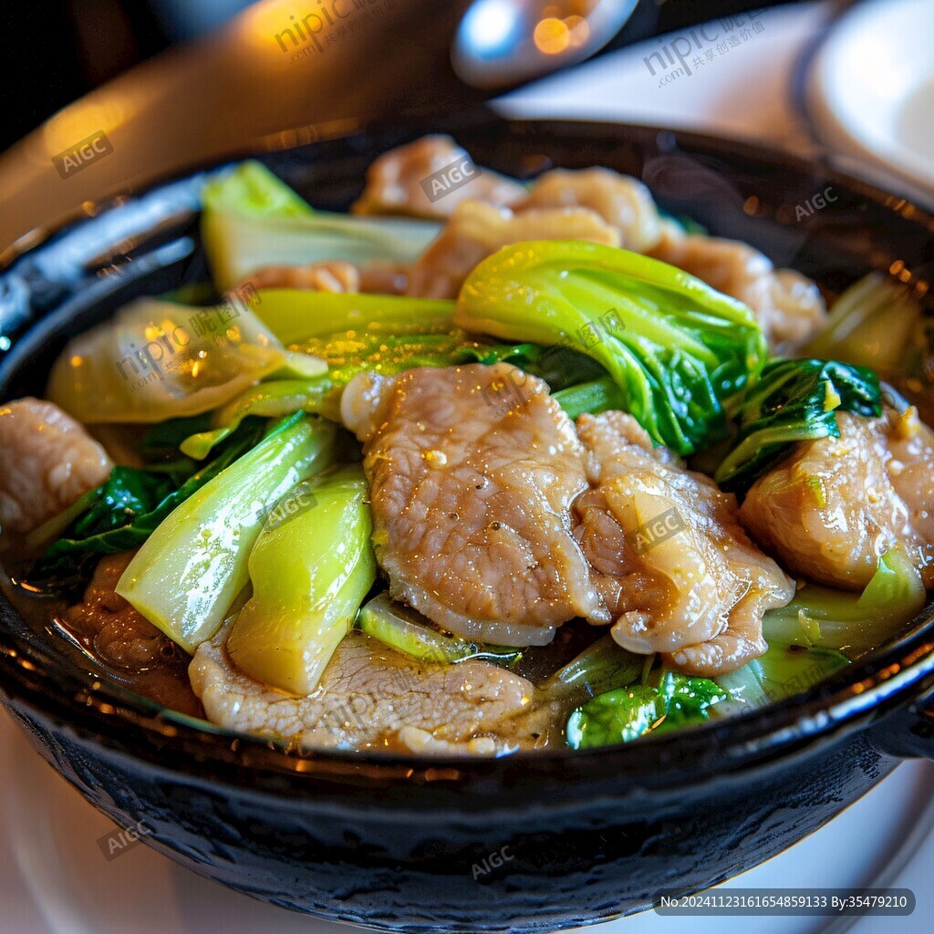 肉滑浸青菜
