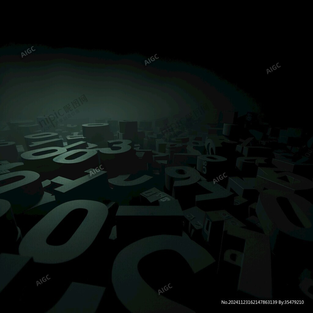 3d数字背景素材
