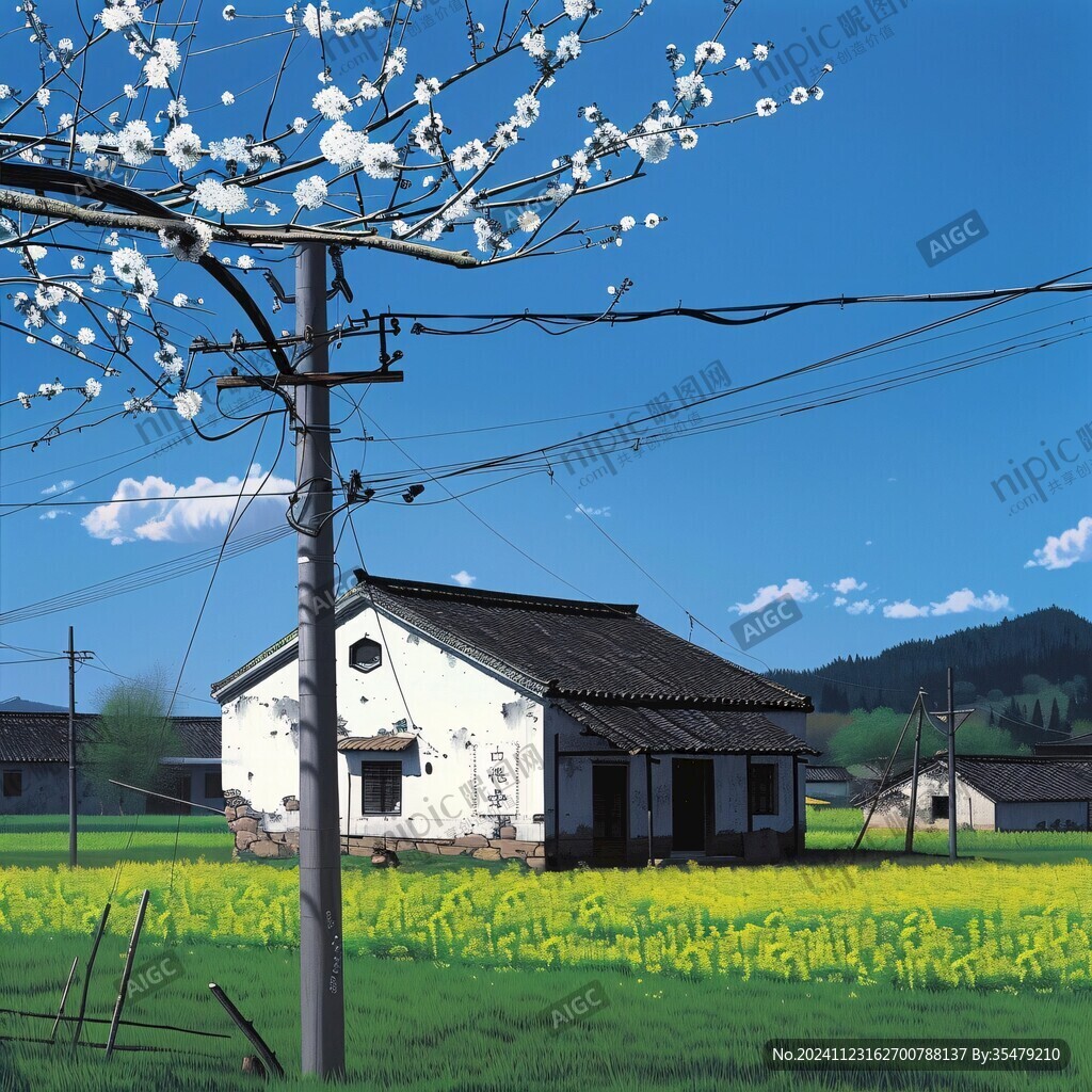 插画农村