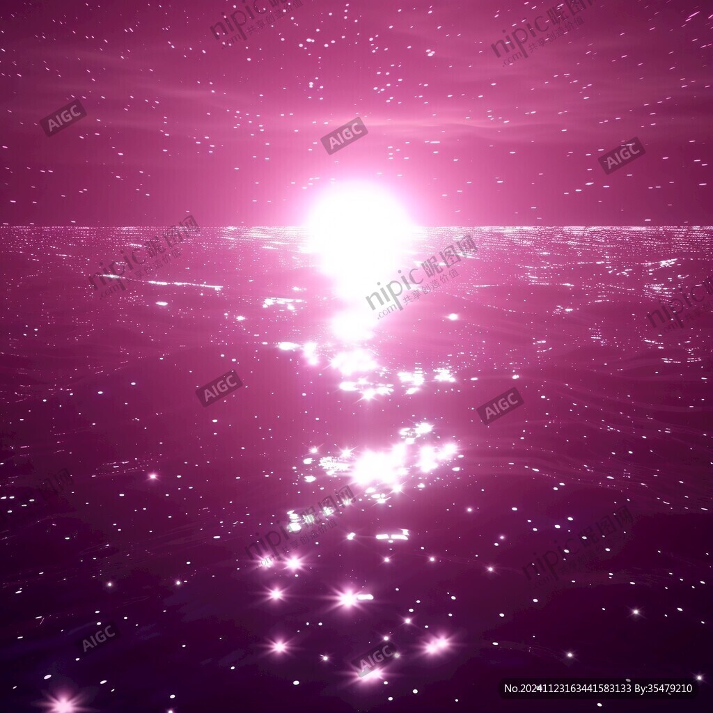 粉色唯美星光