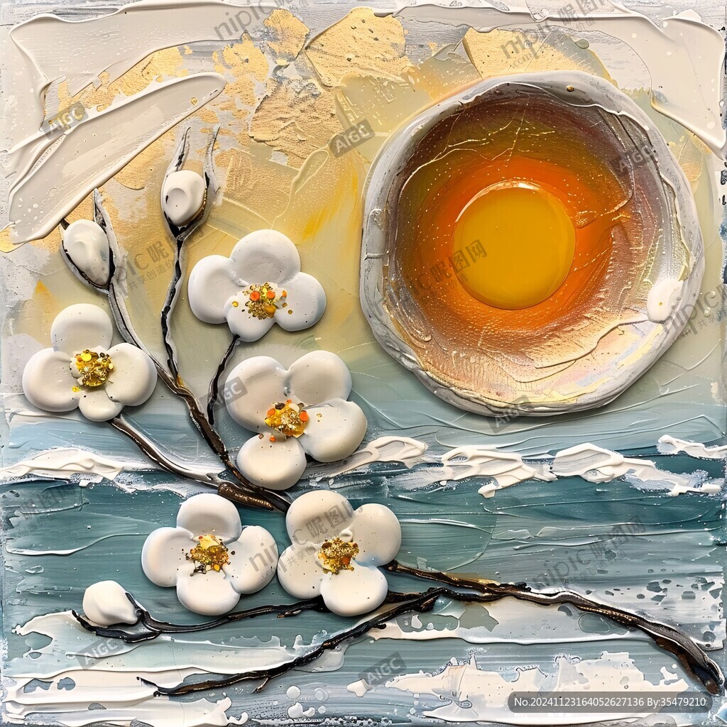 蛋酒装饰画