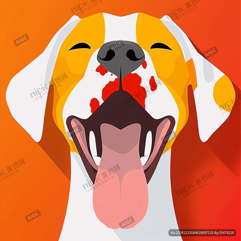 比格犬插画