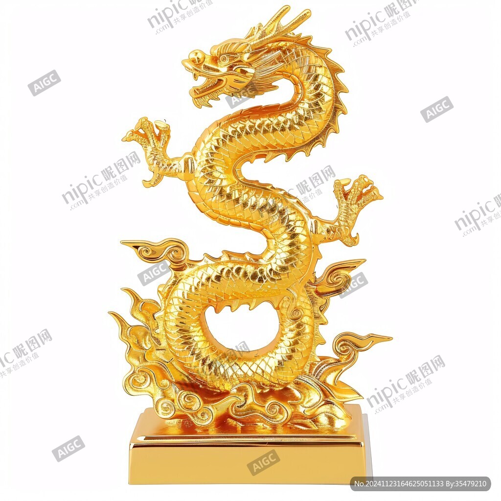 黄金龙摆件