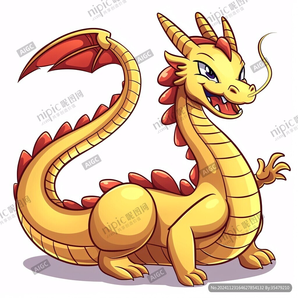 微信移动端卡通龙素材