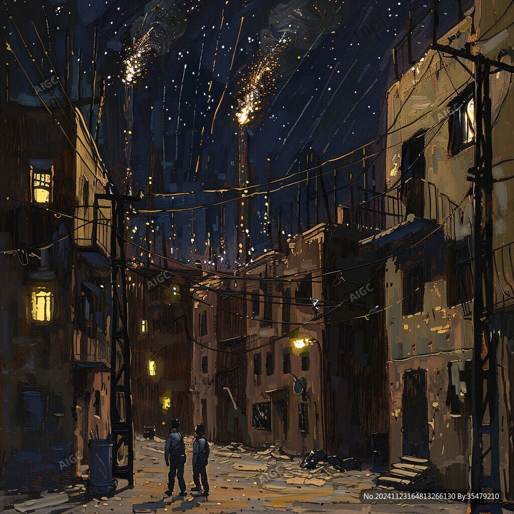 城镇除夕夜