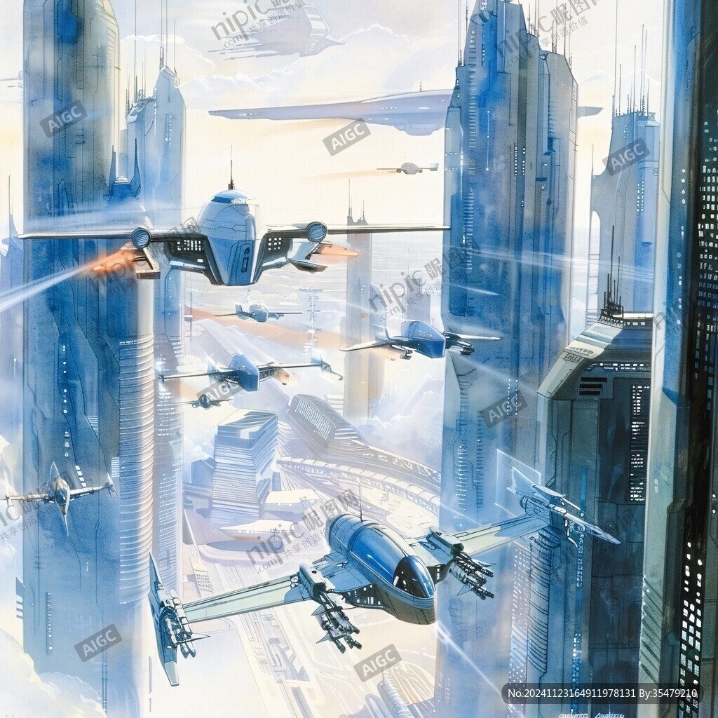 科幻题材插画