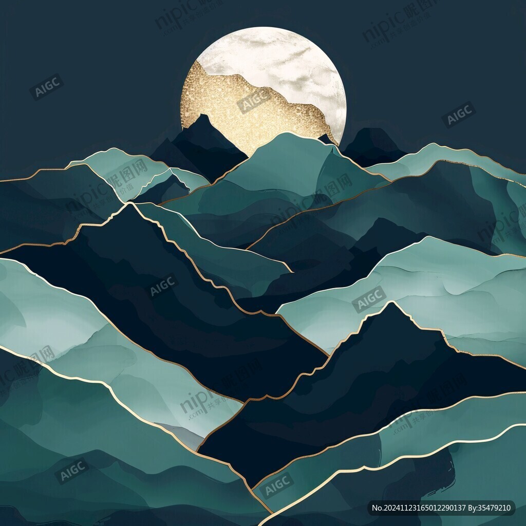 几何山水