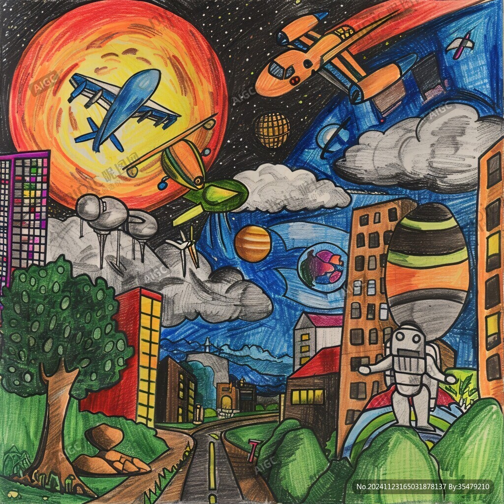 科技儿童画