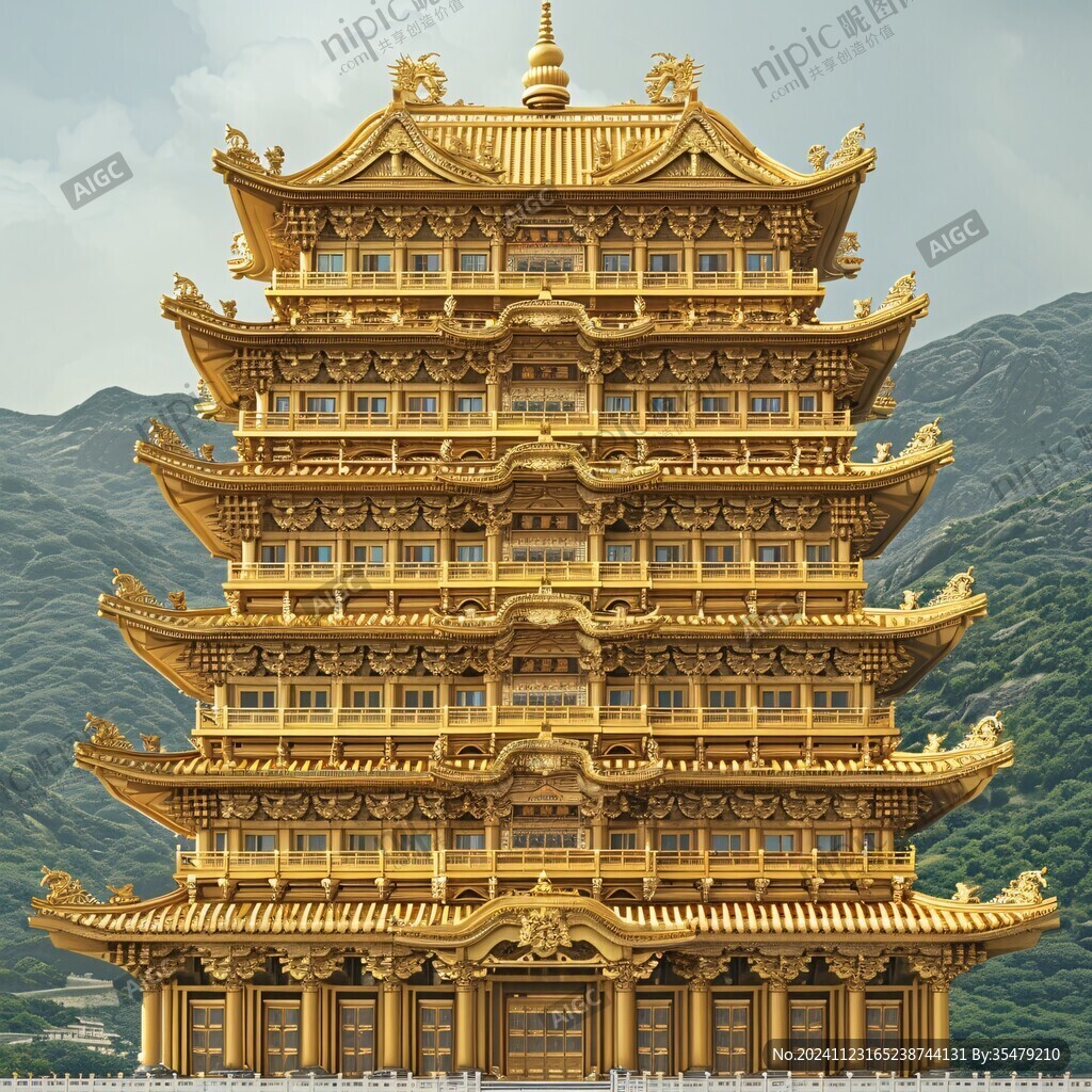 木塔建筑图片